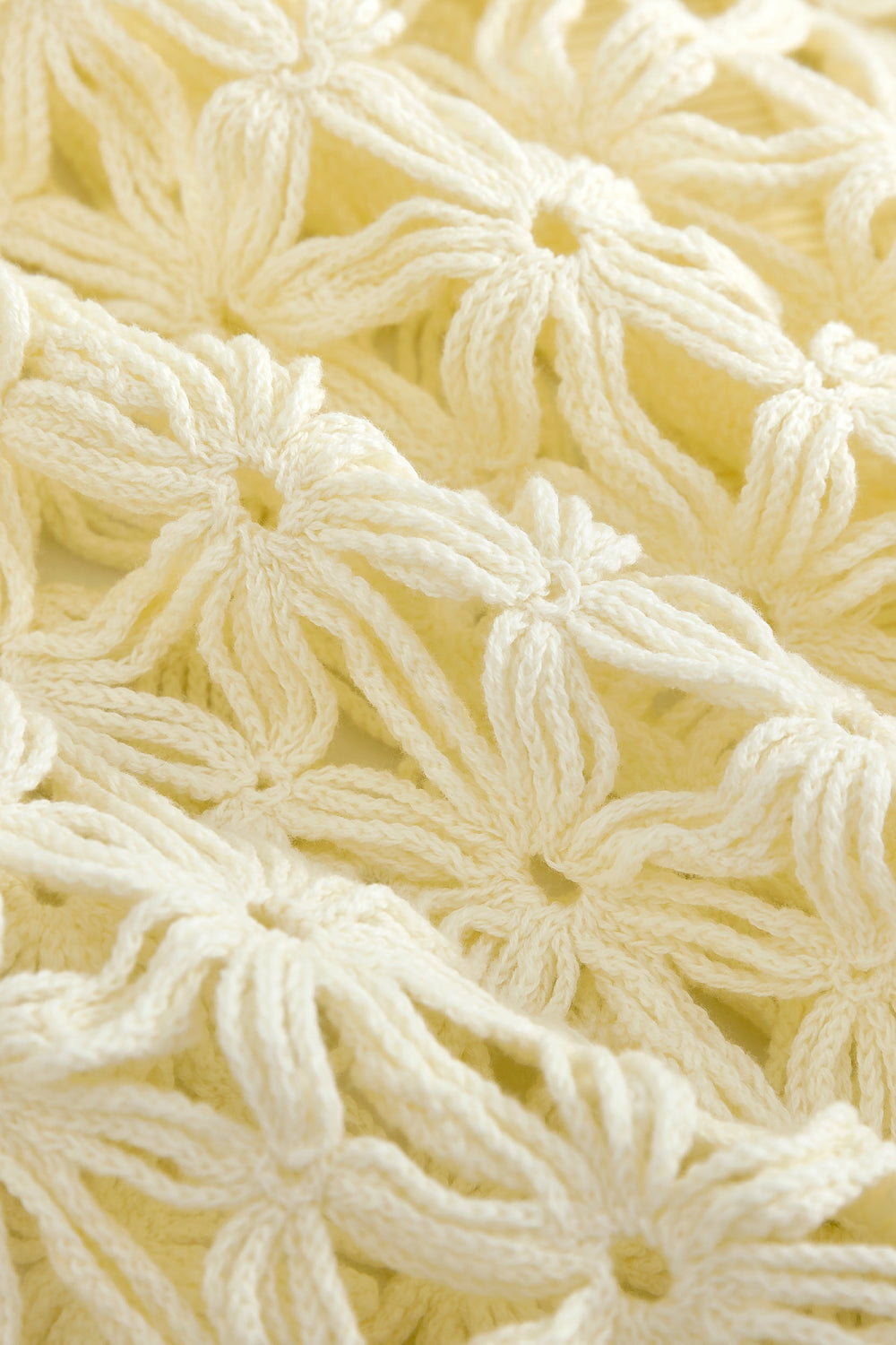 Crochet Floral Knit Shirt