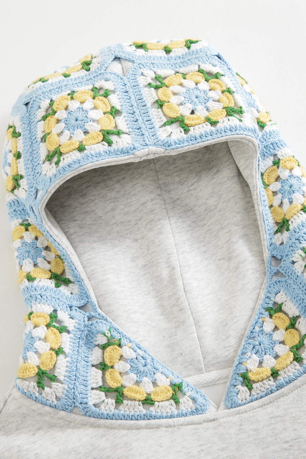 Hand Crocheted Square Hoodie