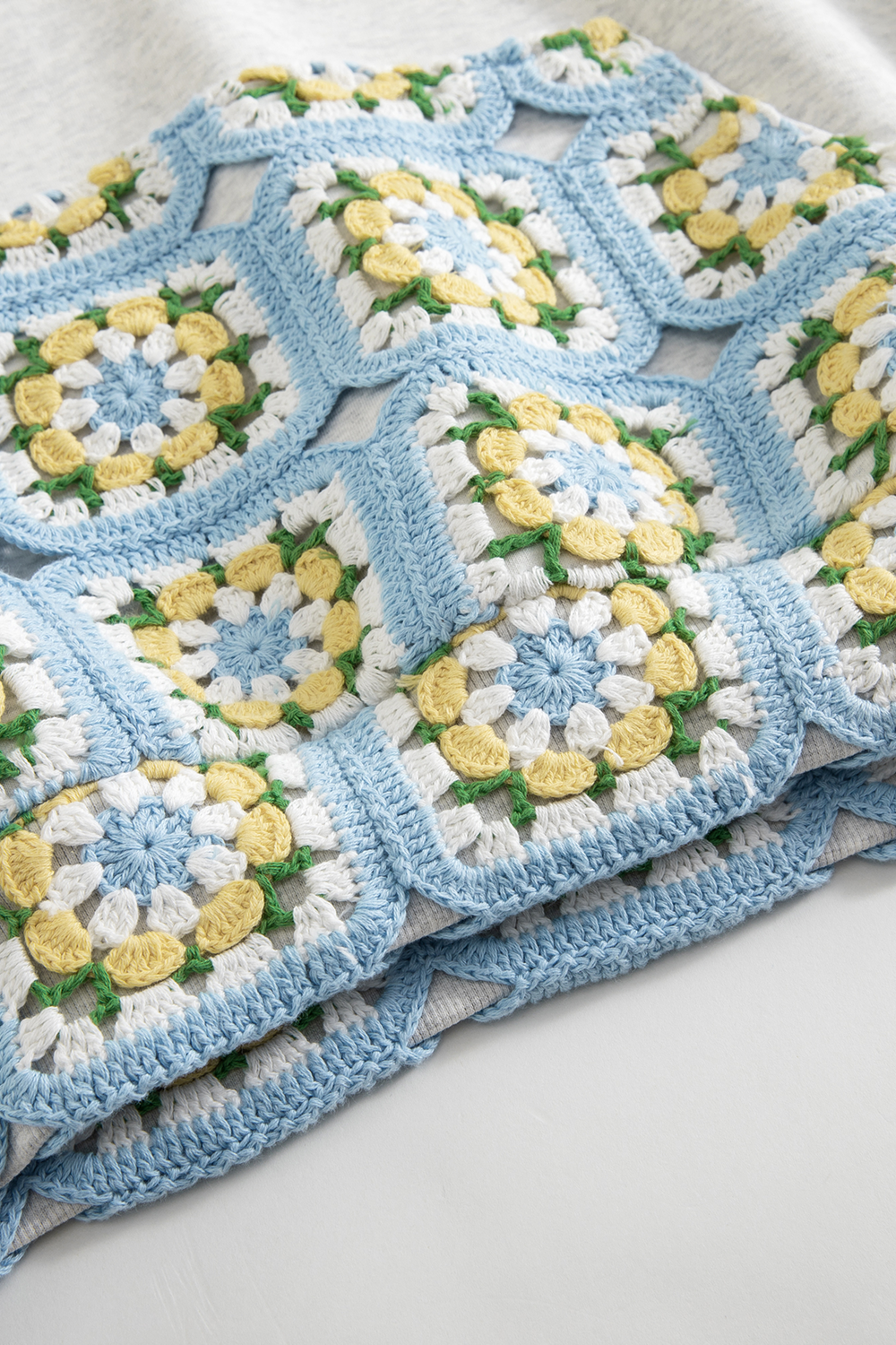 Hand Crocheted Square Hoodie