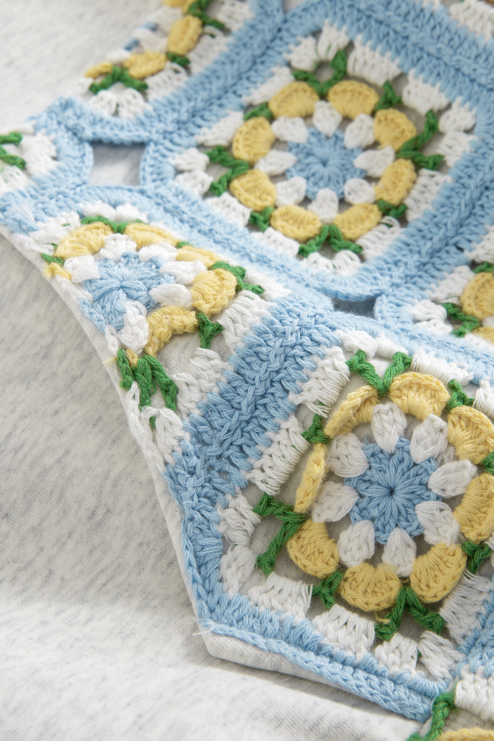 Hand Crocheted Square Hoodie