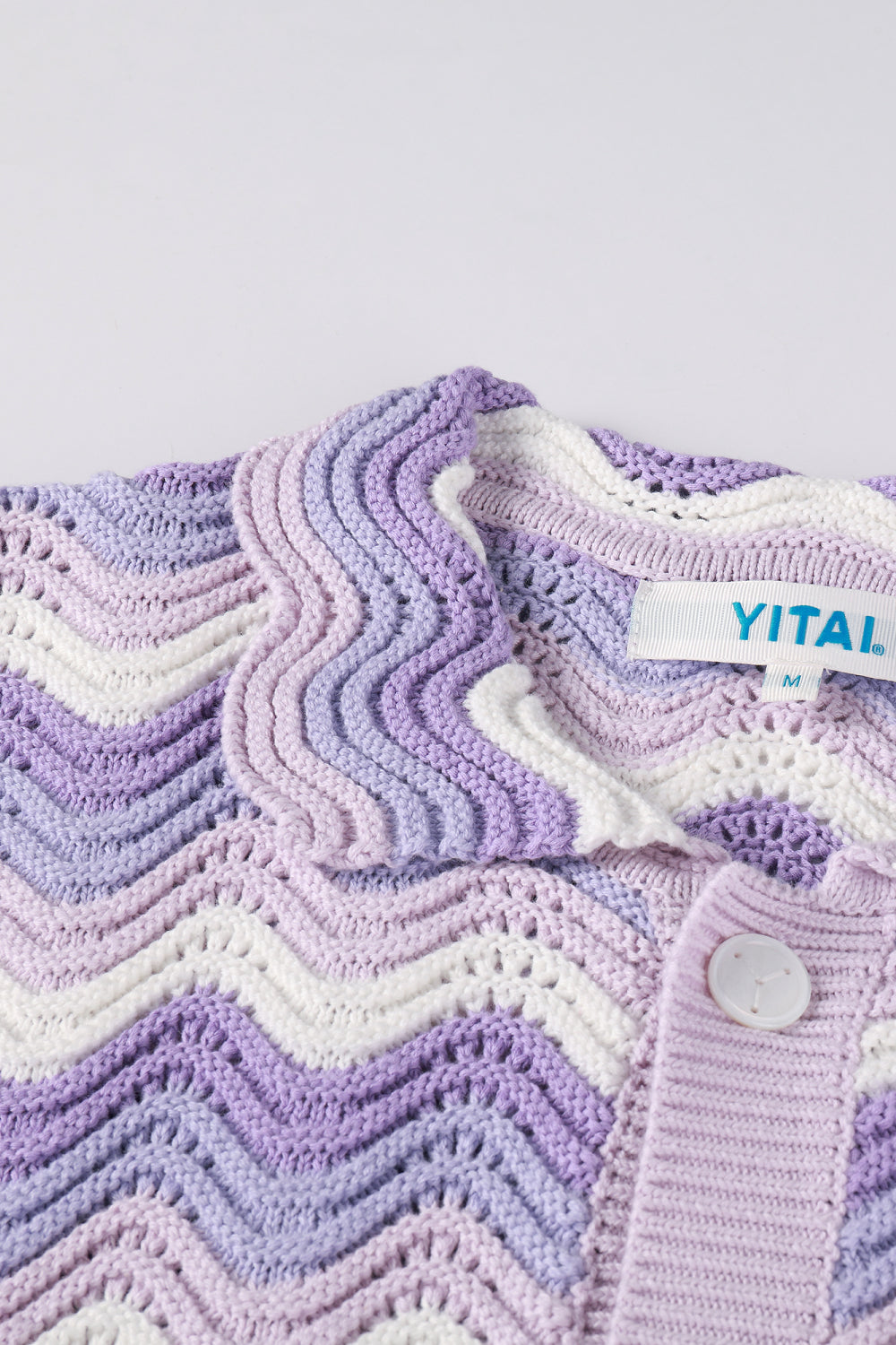 Lavender Gradient Button-Up