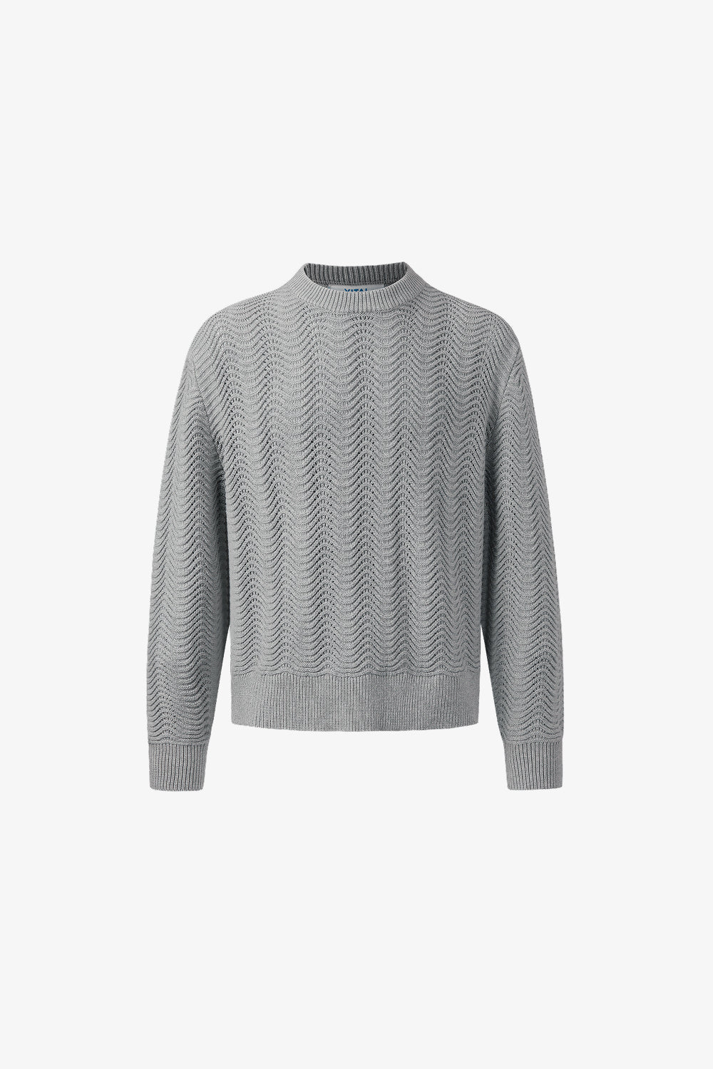 Grey Shale Stitch Sweater