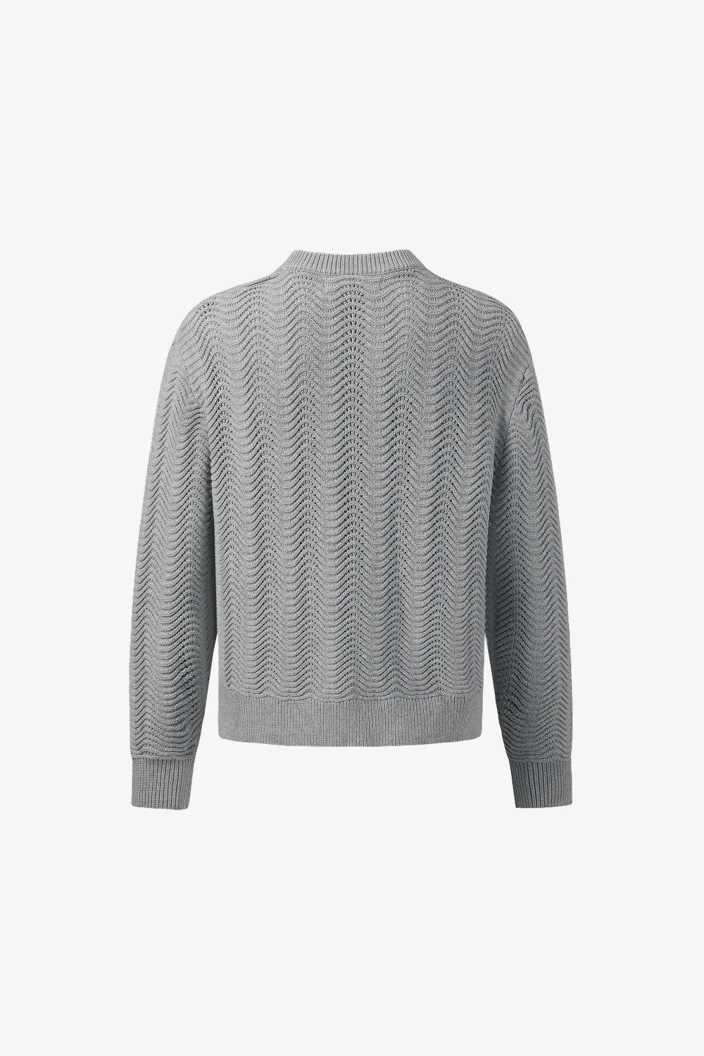 Grey Shale Stitch Sweater