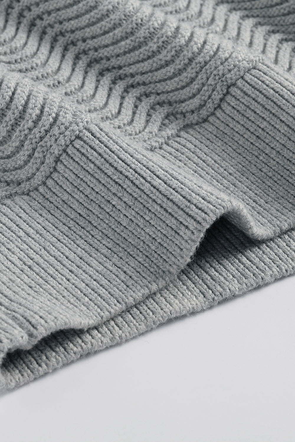 Grey Shale Stitch Sweater