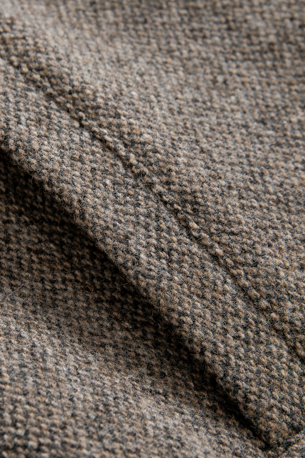 Contrast Collar Wool Jacket