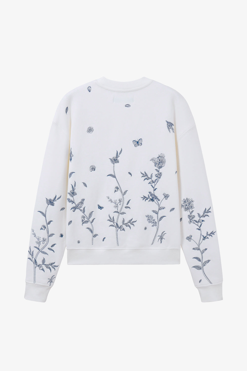 Fine China Embroidery Crewneck