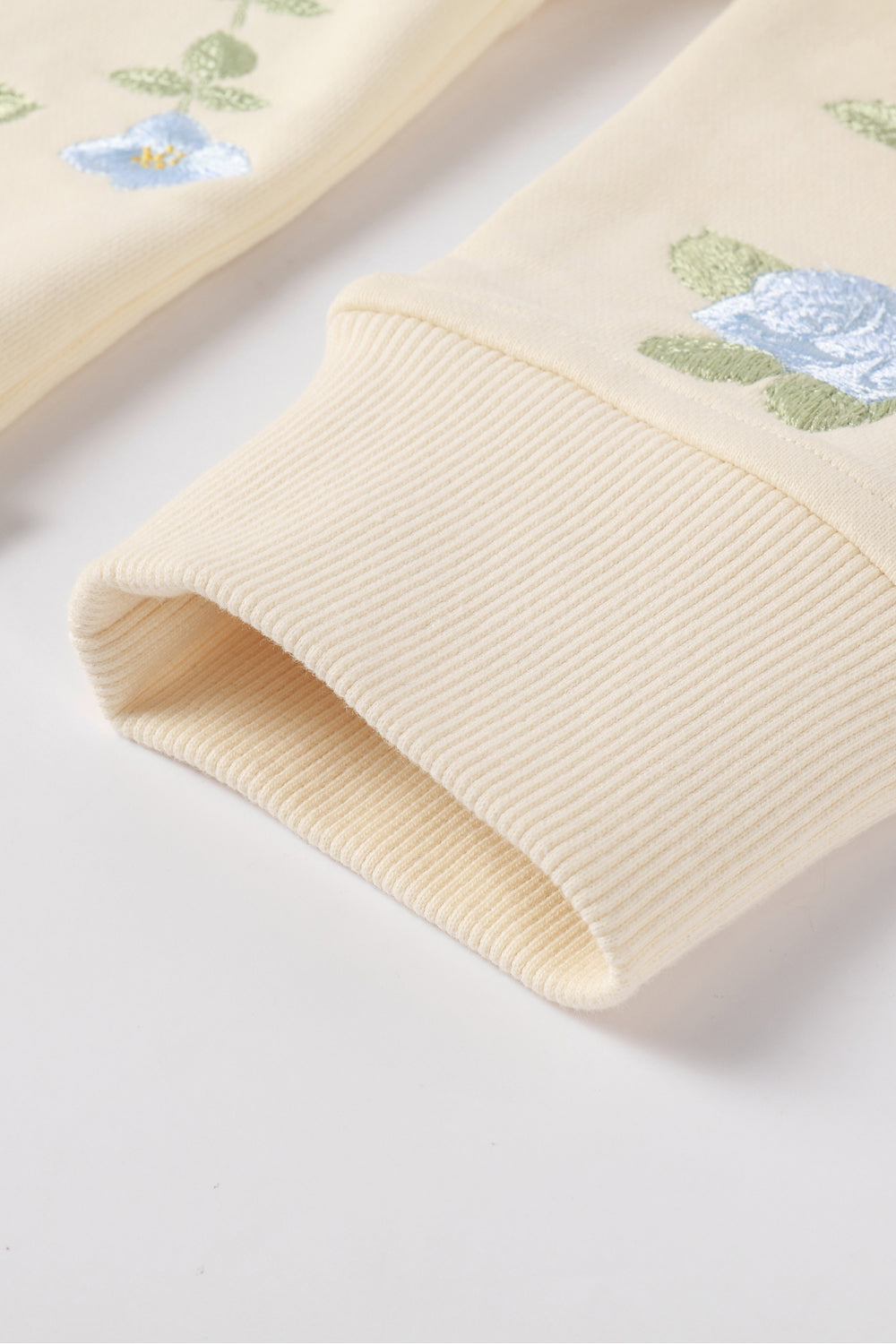 Blue Rose Vine Crewneck