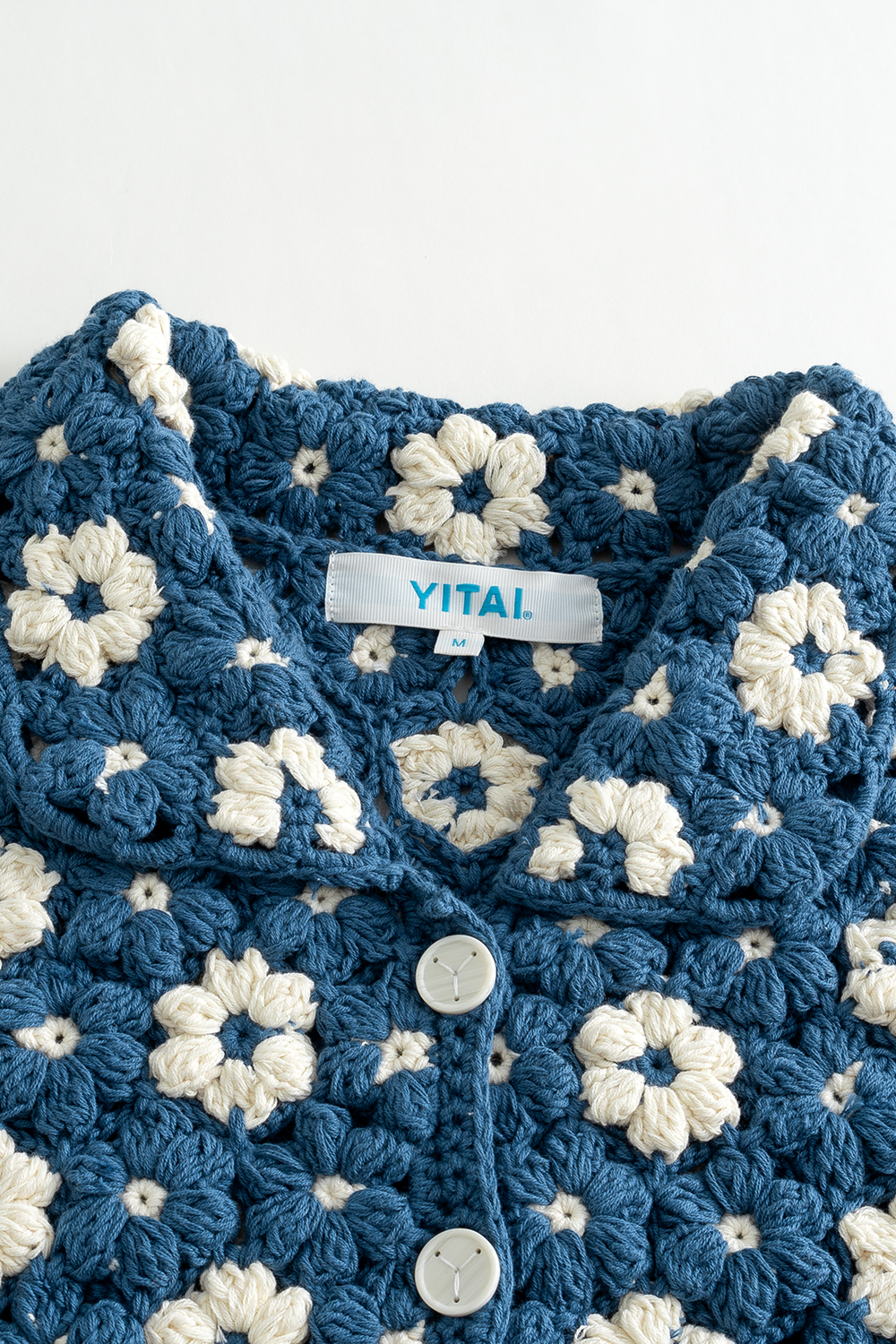 Hand Crocheted Flower Shirt