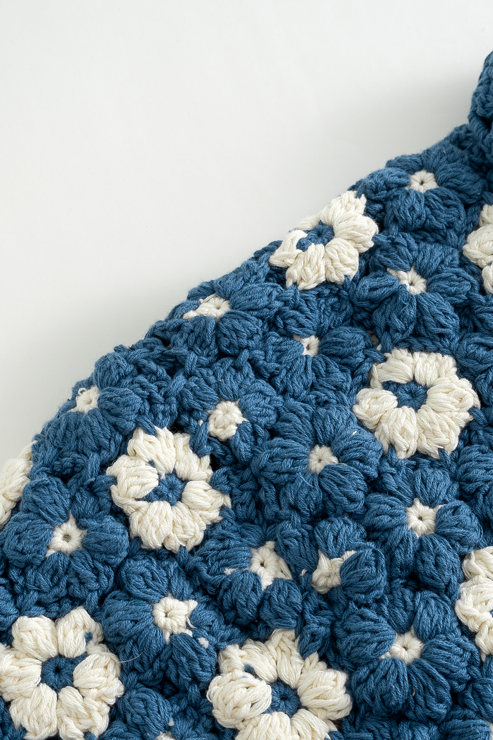 Hand Crocheted Flower Shirt