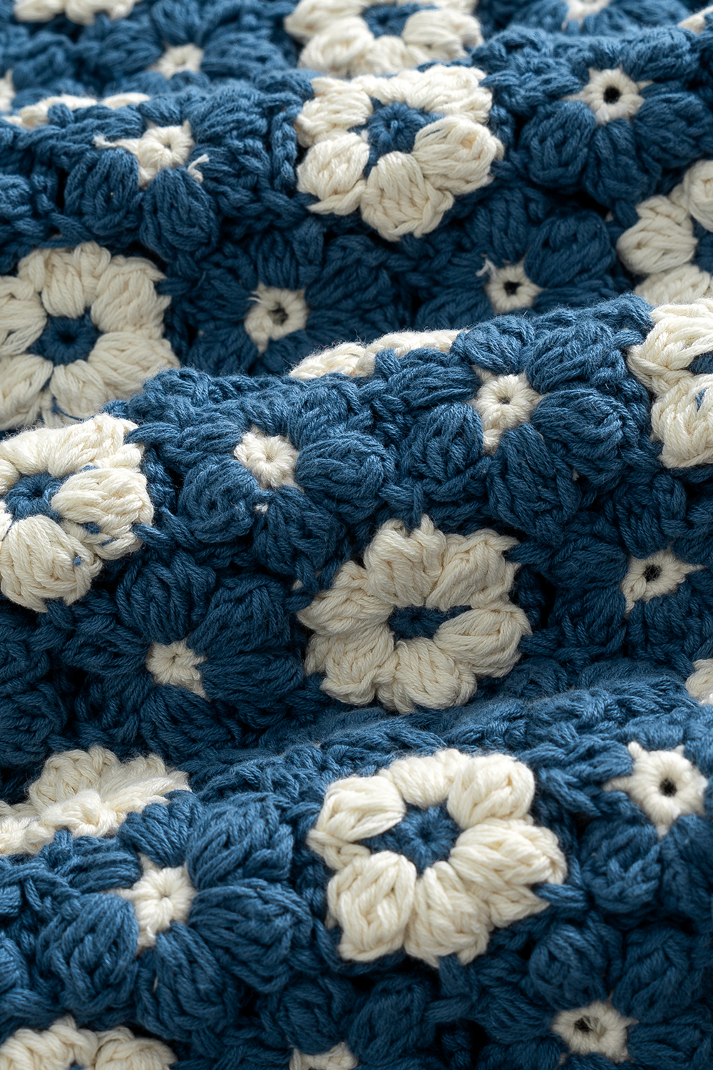 Hand Crocheted Flower Shirt