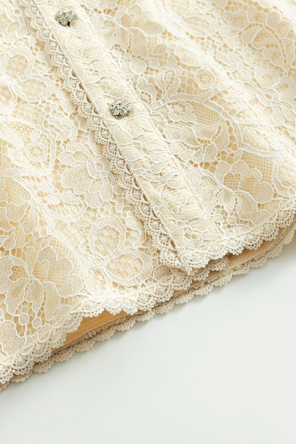 Cream Lace Shirt
