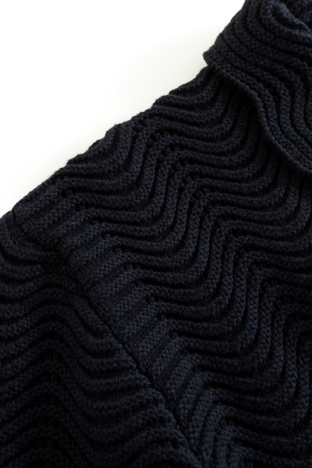 Black Shale Stitch Button Up