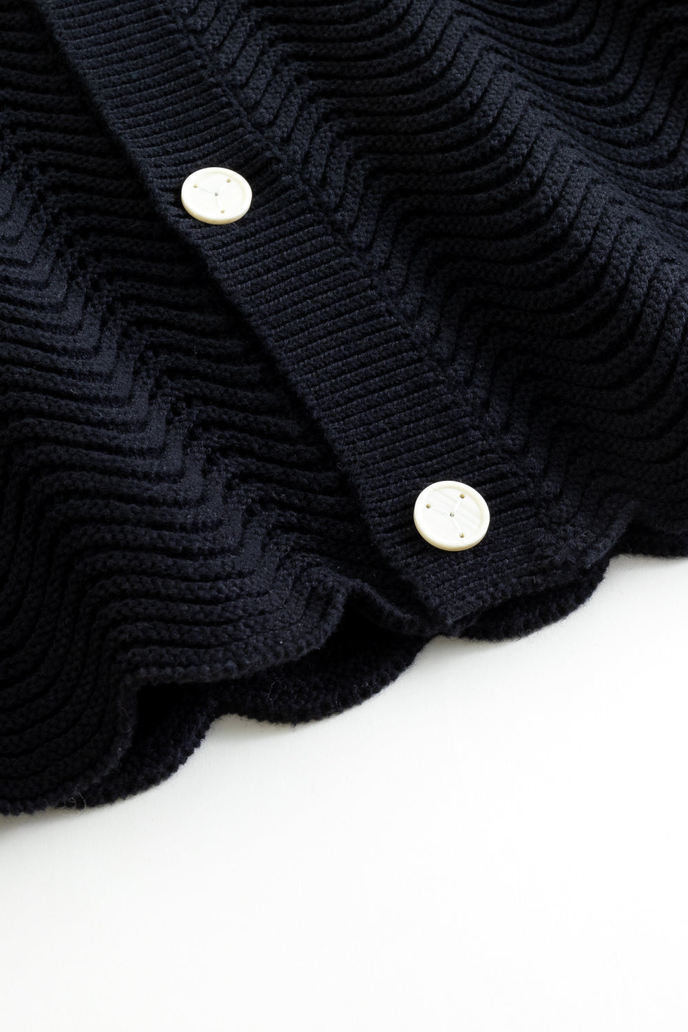 Black Shale Stitch Button Up