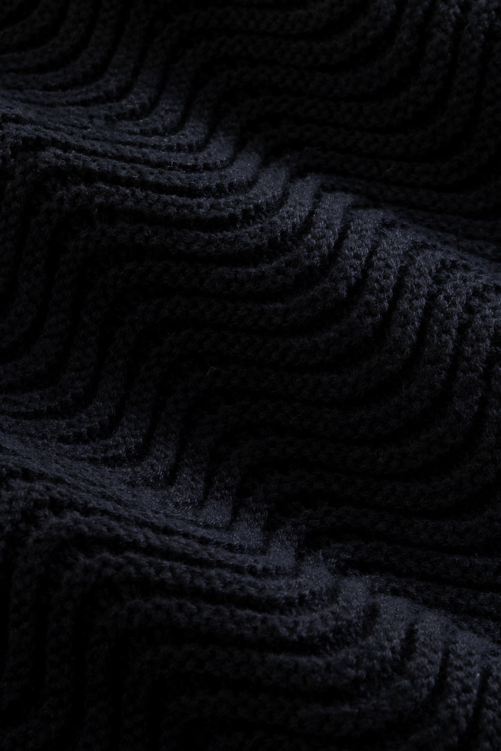 Black Shale Stitch Button Up