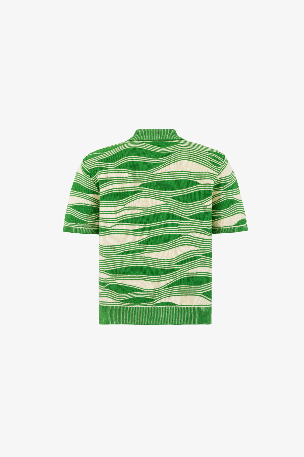 Verdant Wave Knit Shirt