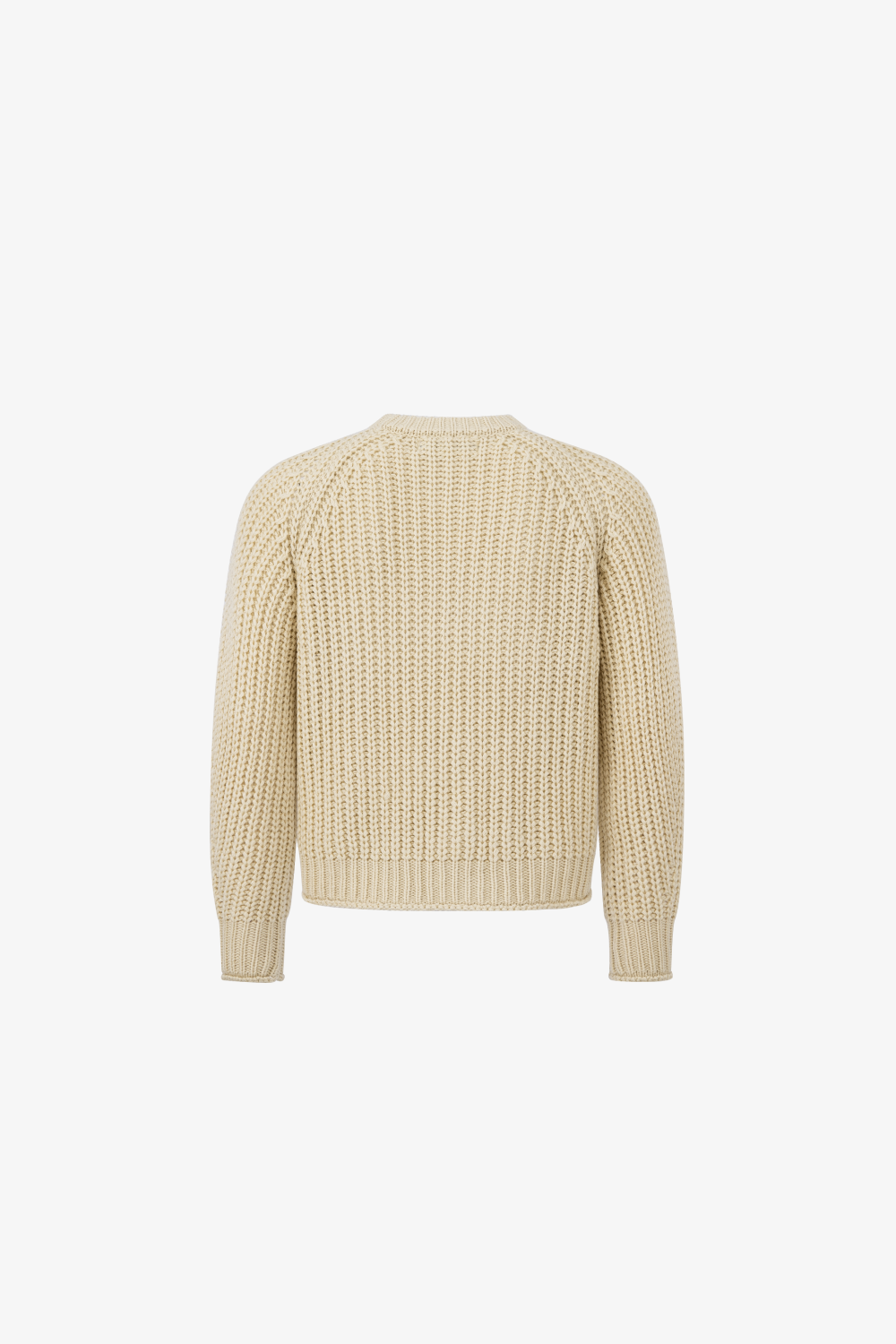 Waffle-Knit Crewneck Sweater