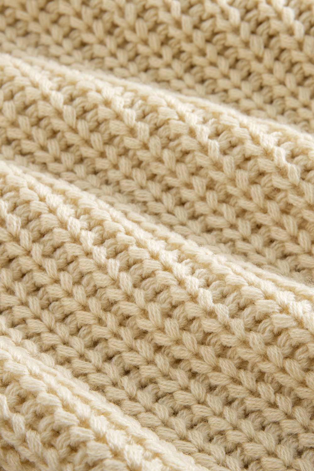 Waffle-Knit Crewneck Sweater