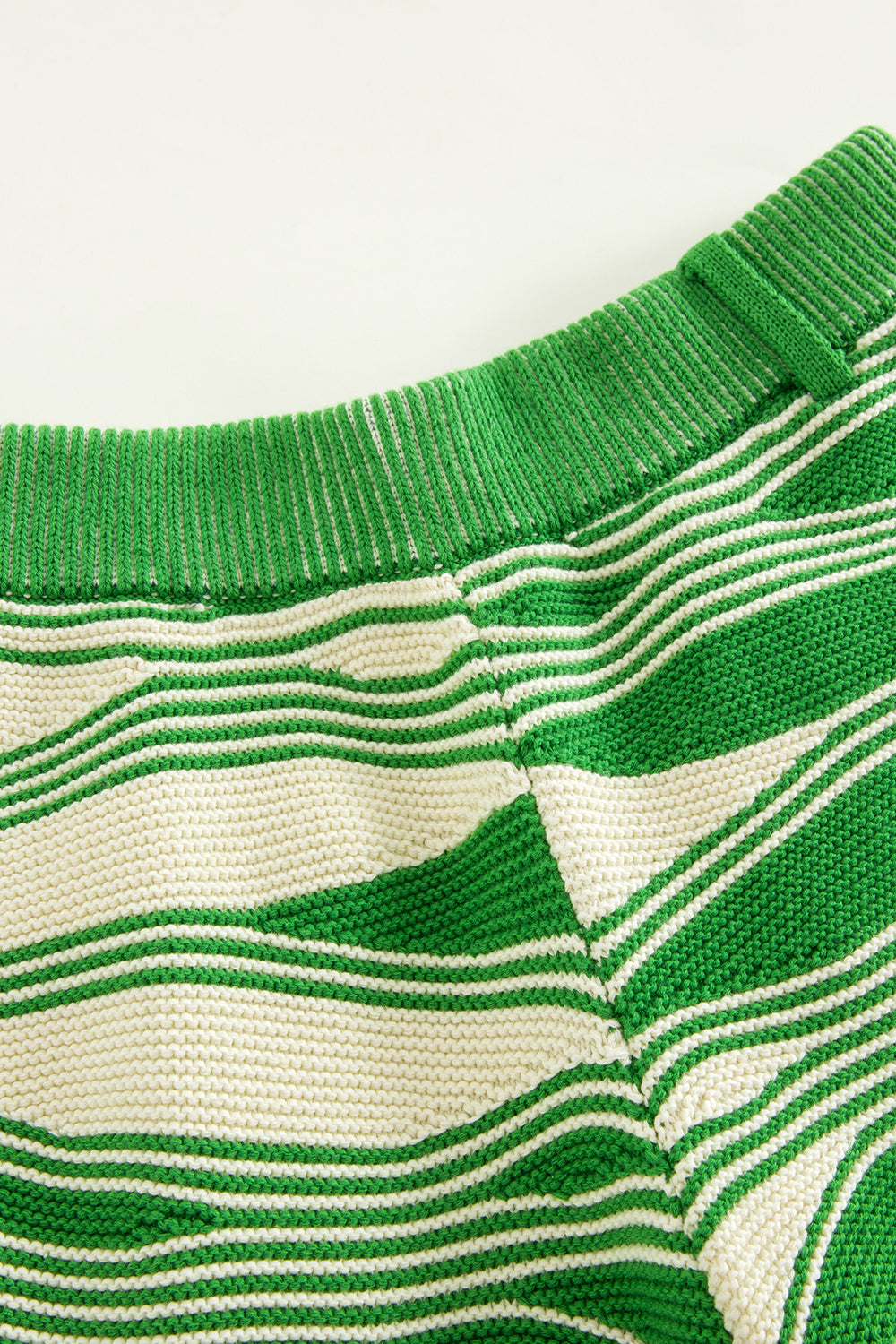 Verdant Wave Knit Shorts