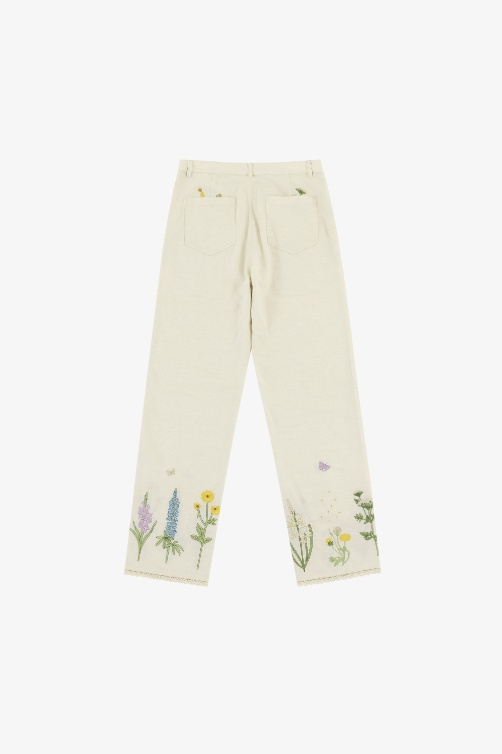 Spring Embroidery Pants