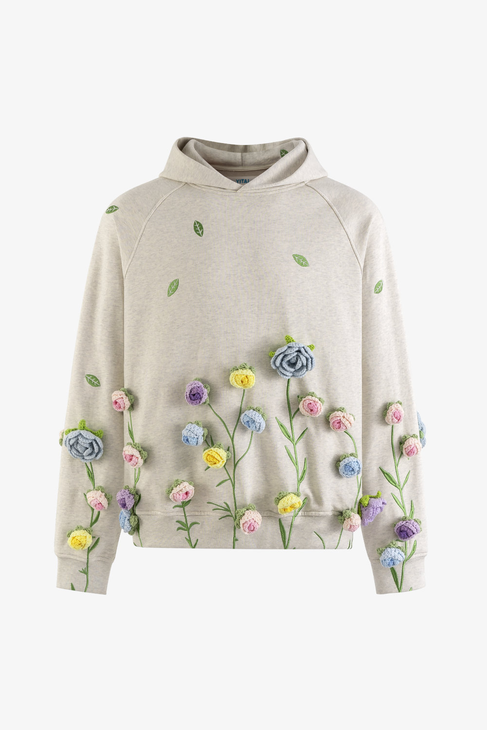 Crochet Applique Hoodie