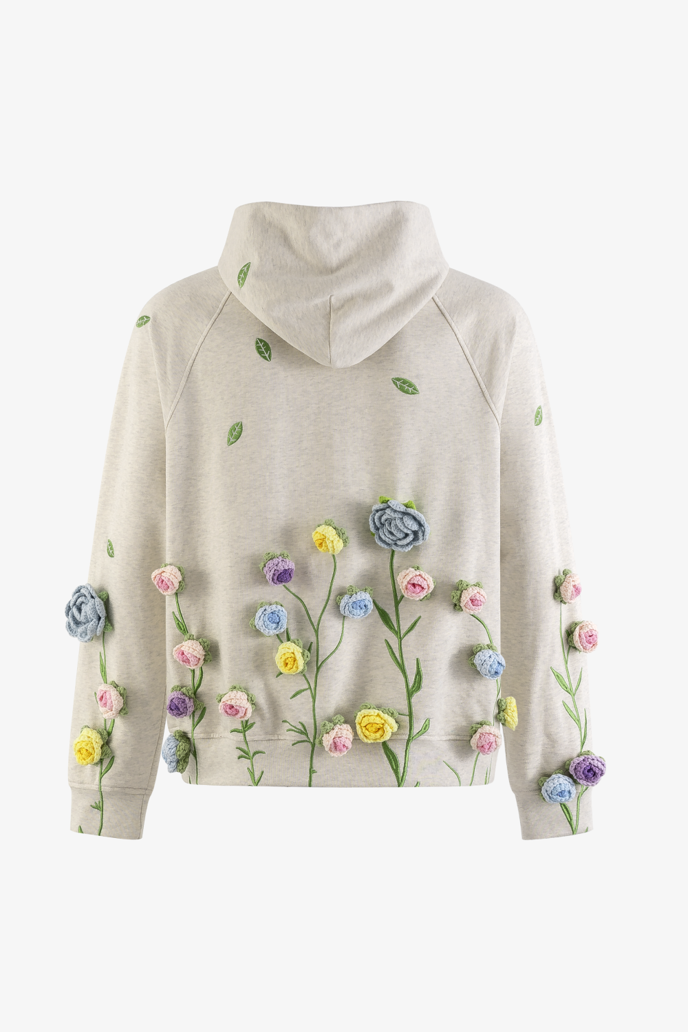 Crochet Applique Hoodie