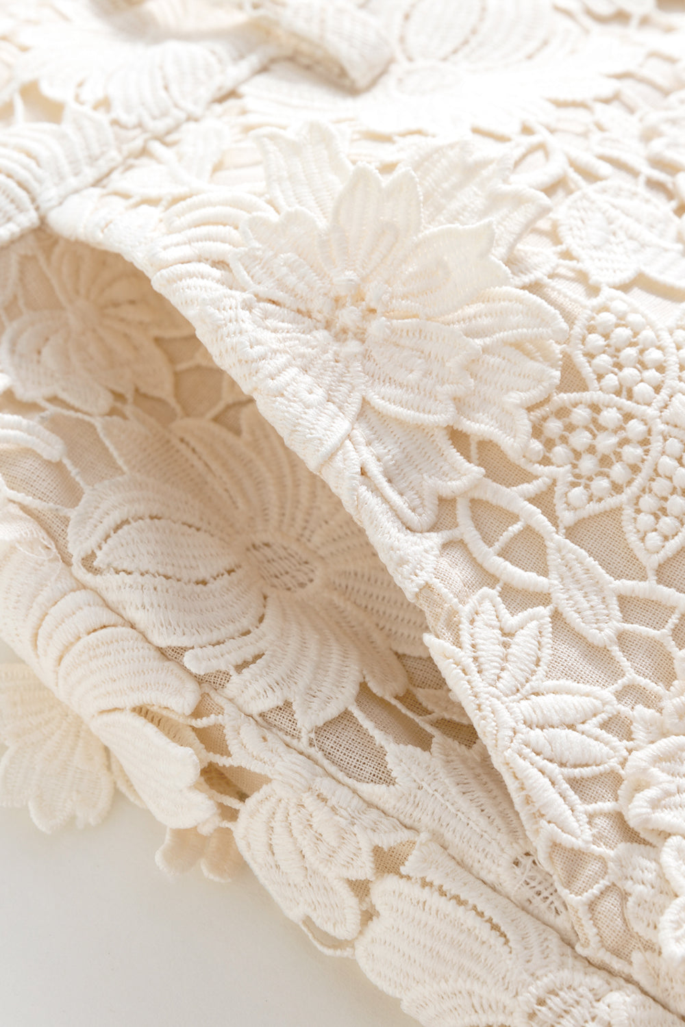 Floral Guipure Pants