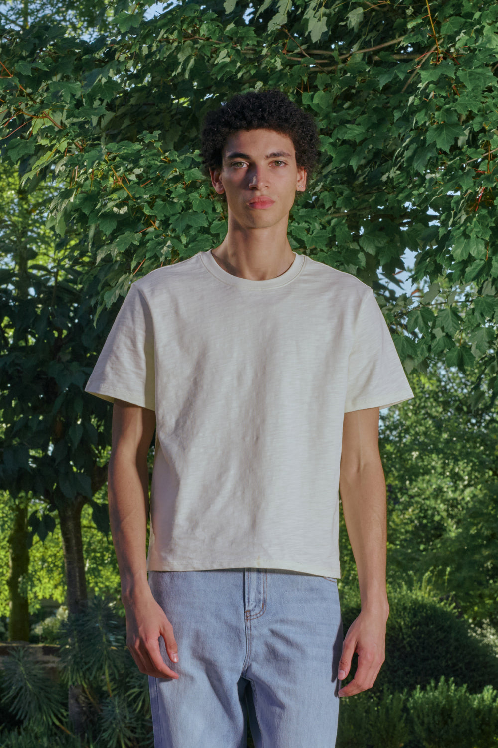 Wabi Cotton Slub Tee - Cream