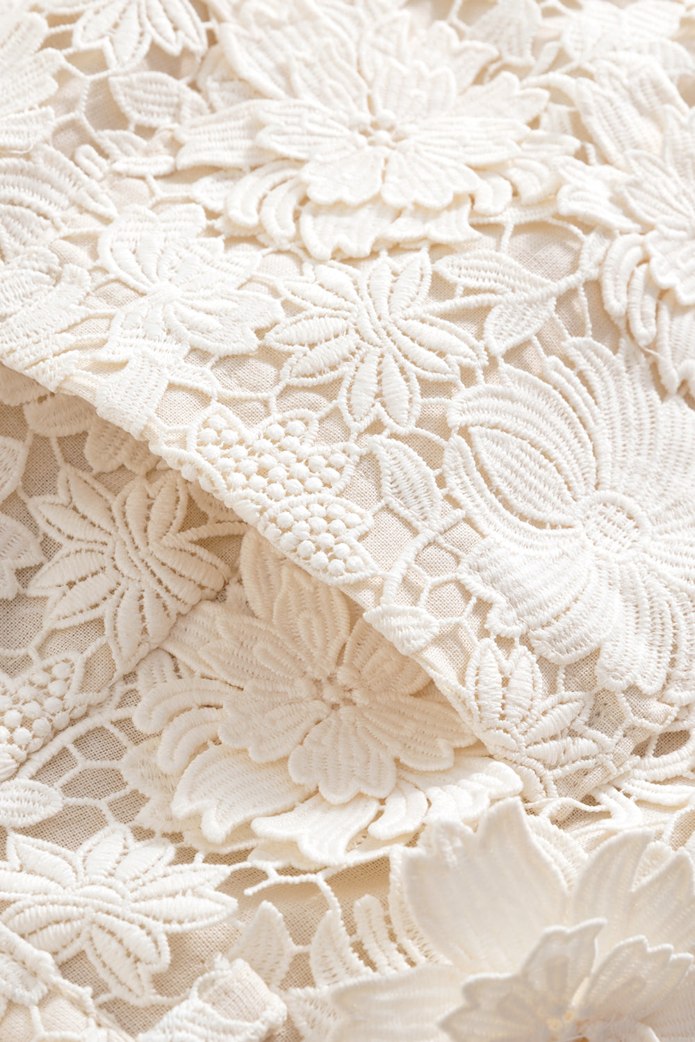 Floral Guipure Pants