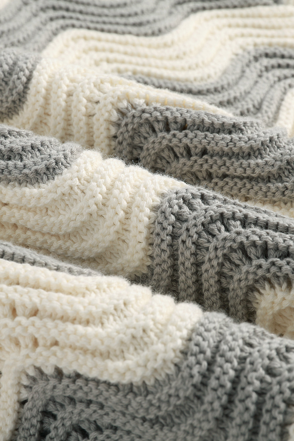 Grey Shale Stitch Hoodie