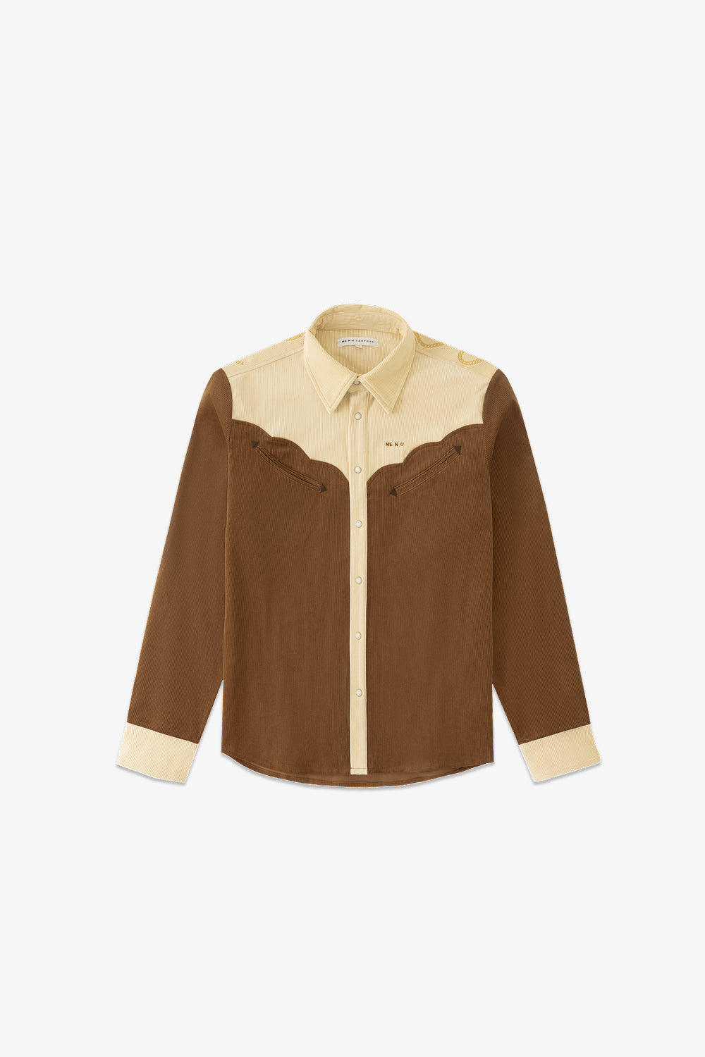 ME N U X Camphor Corduroy Western Shirt