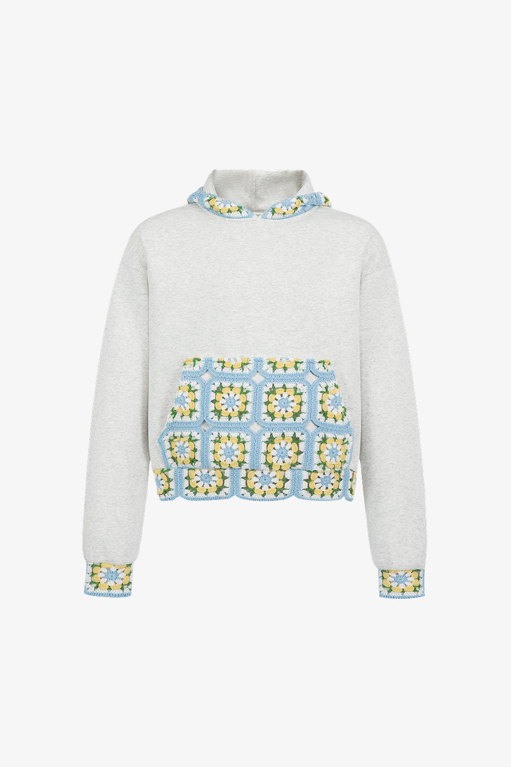 Hand Crocheted Square Hoodie