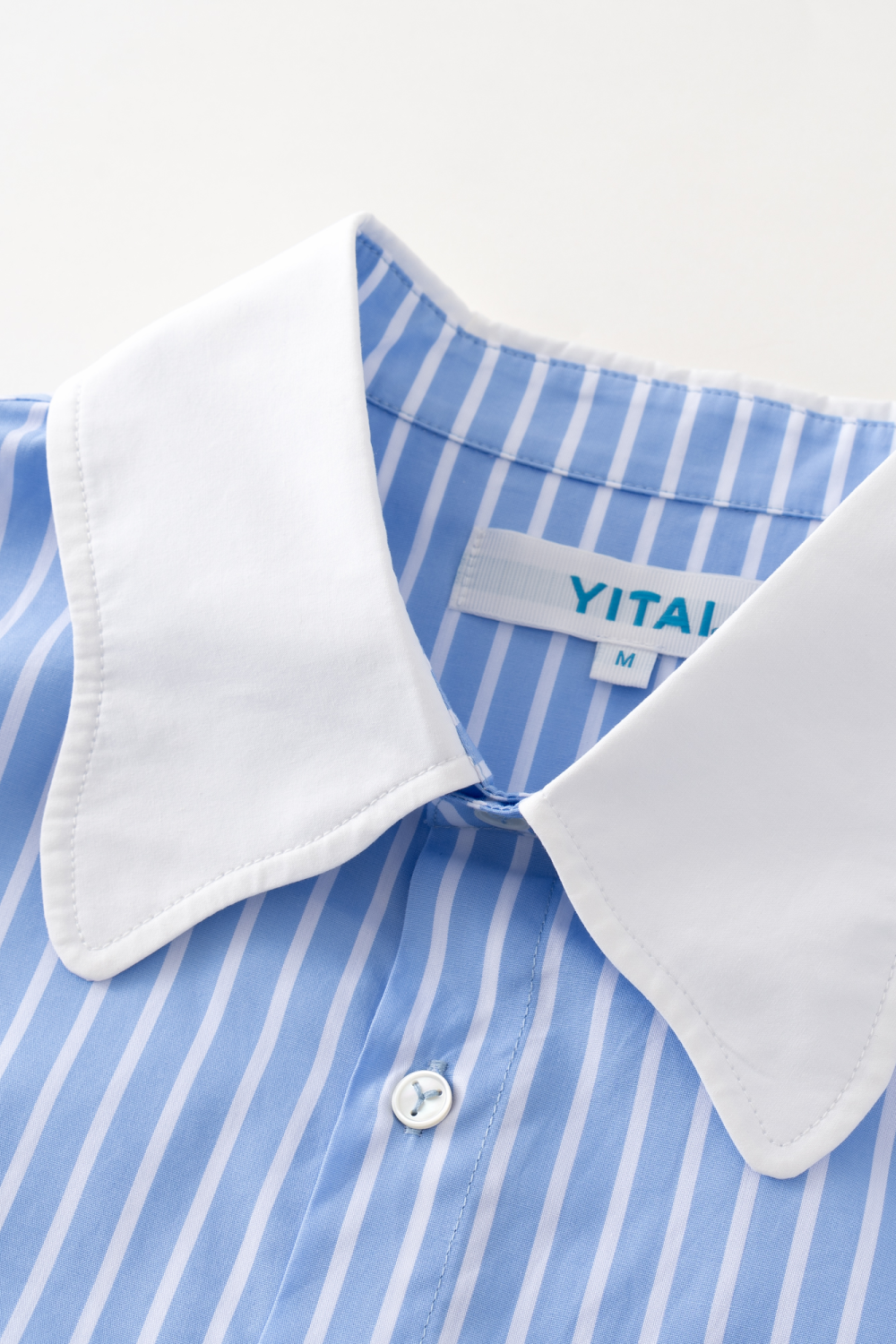 Vertical Stripe Button-Up