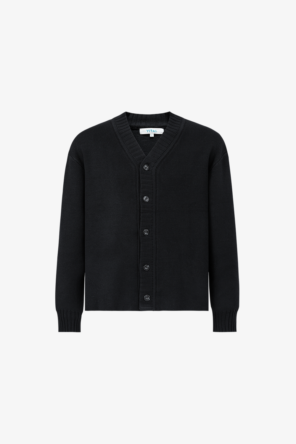 Classic Black Knit Cardigan