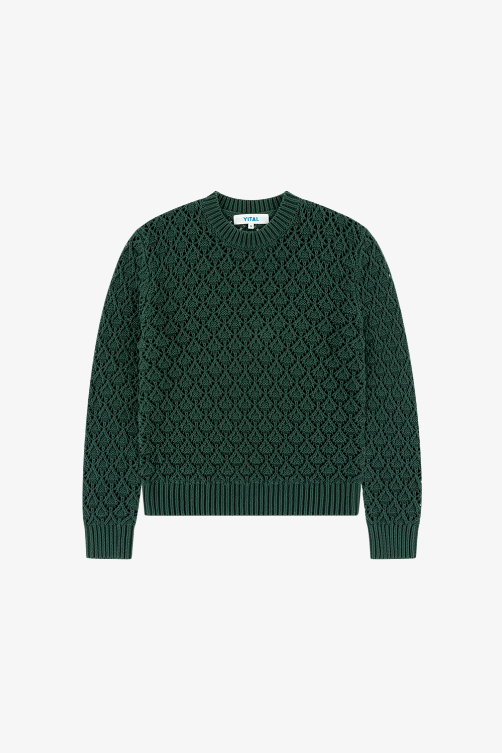Forest Diamond Knit Sweater