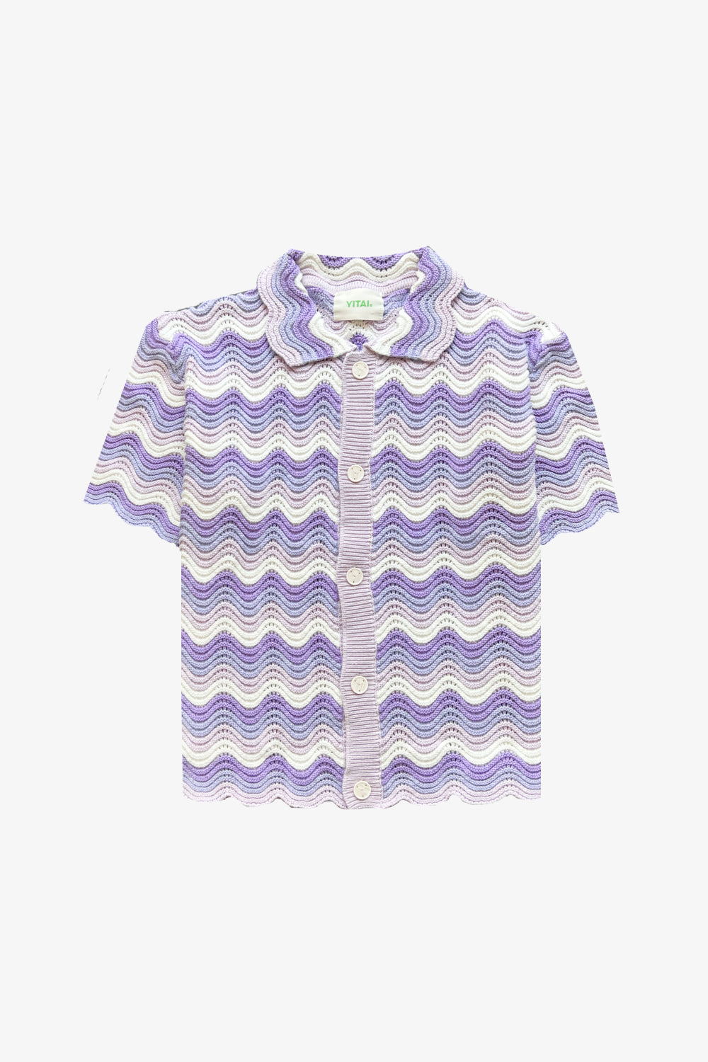 Lavender Gradient Button-Up