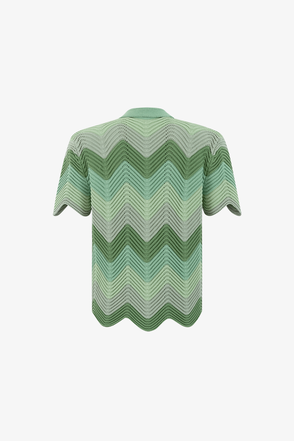 Chevron Green Knit Shirt