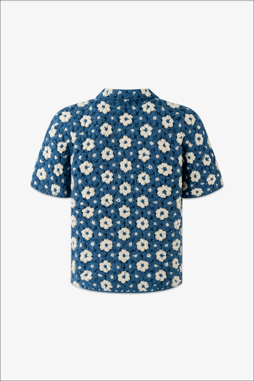 Hand Crocheted Flower Shirt