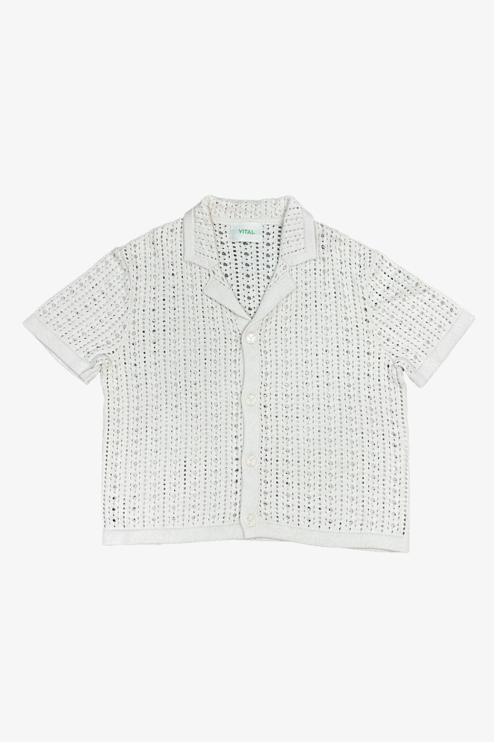 Ivory Knit Button-Up