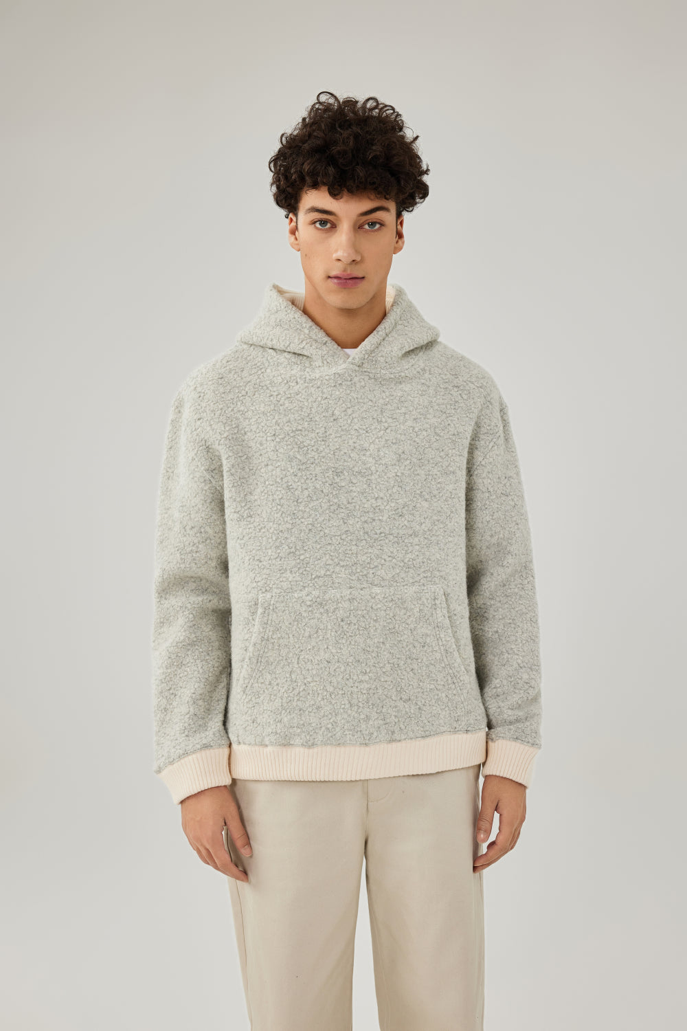 Wool Fleece Boucle Hoodie