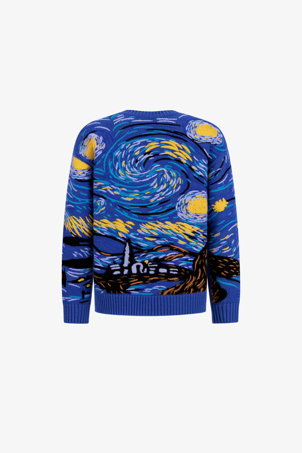 Starry Night Embroidery Sweater