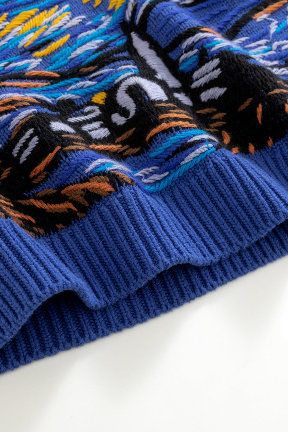 Starry Night Embroidery Sweater