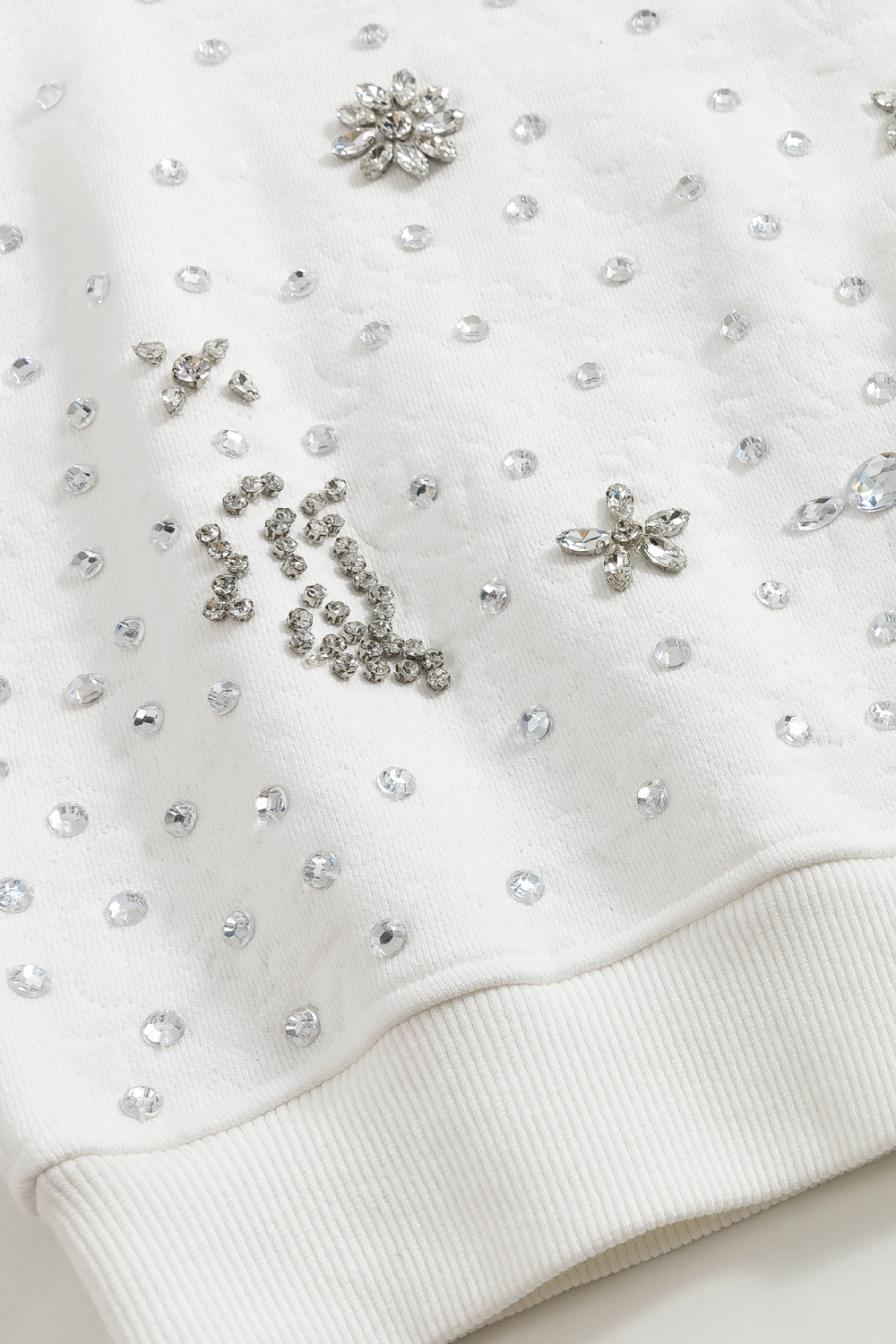 Rhinestone Applique Hoodie