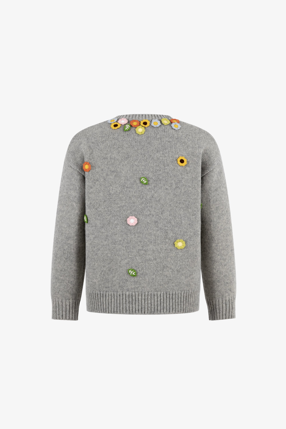 Crochet Appliqué Sweater
