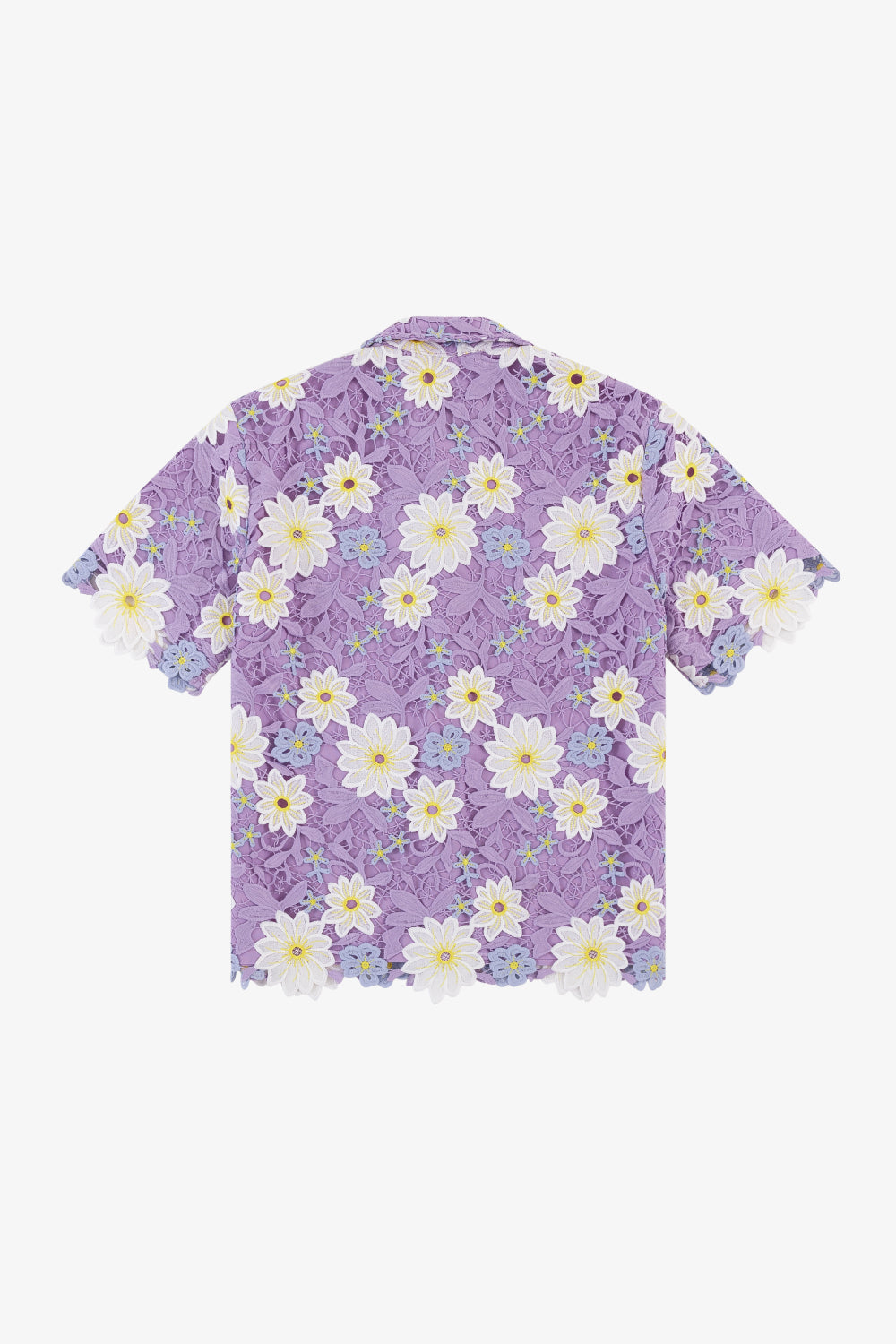 Lavender Guipure Button-Up