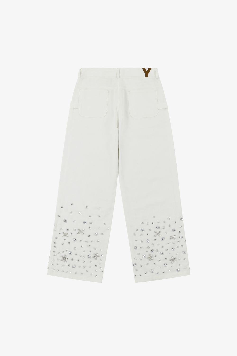 Rhinestone Applique Jeans