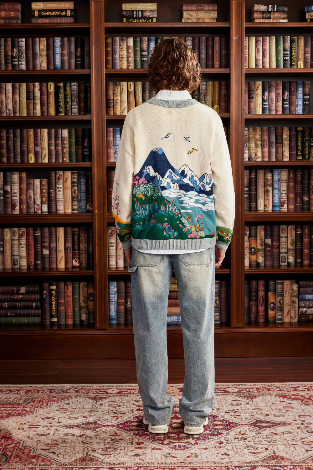 Celestial Embroidery Sweater