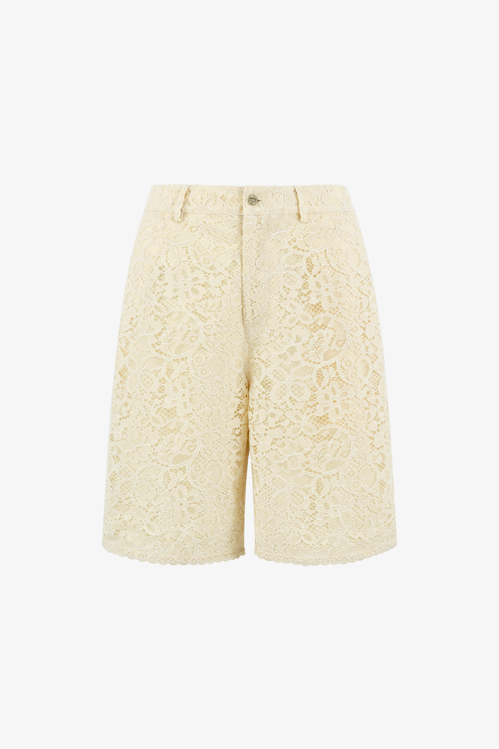 Cream Lace Shorts