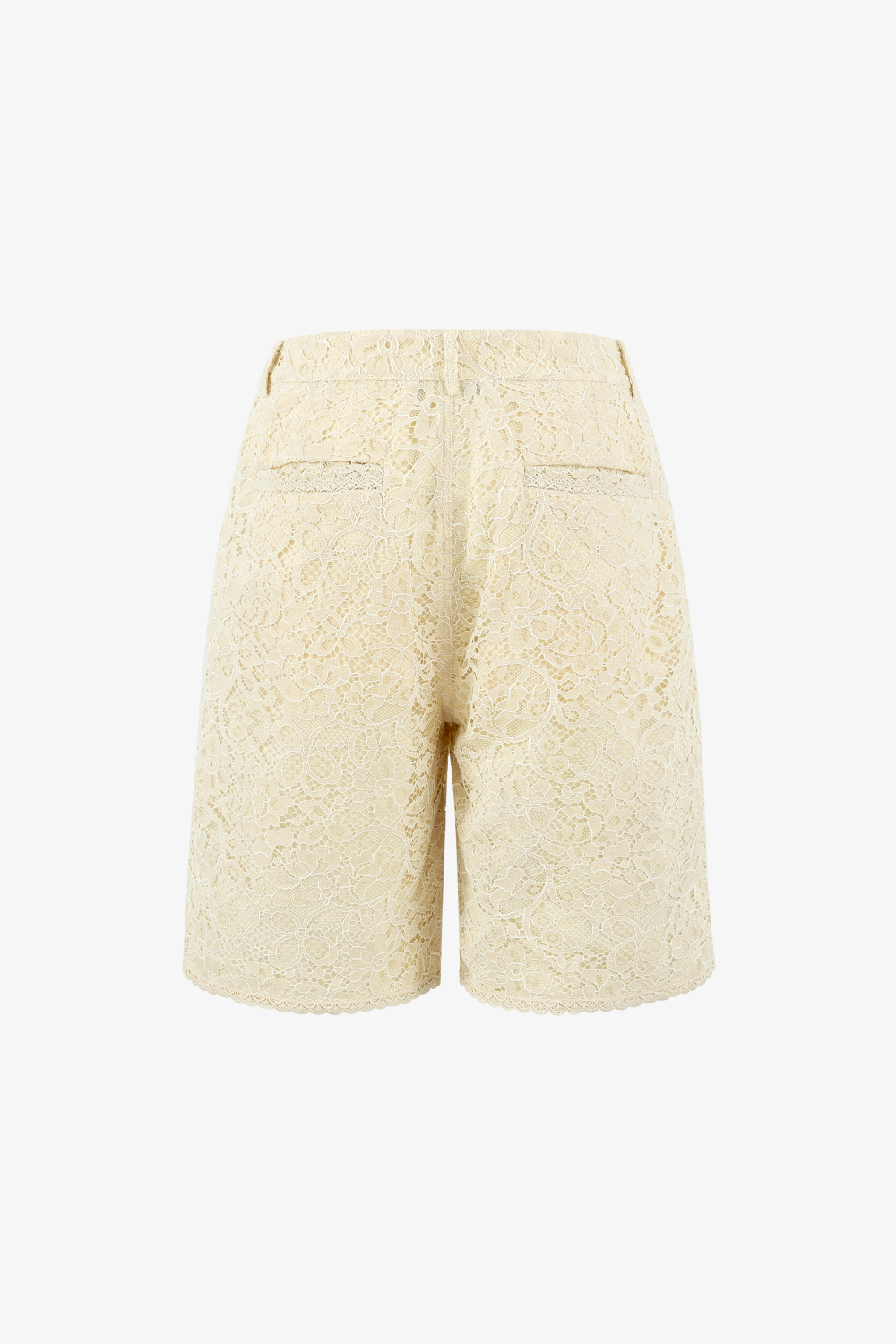 Cream Lace Shorts