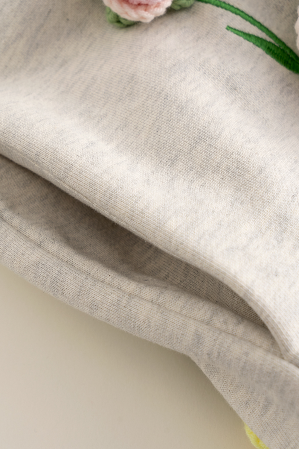 Crochet Applique Hoodie