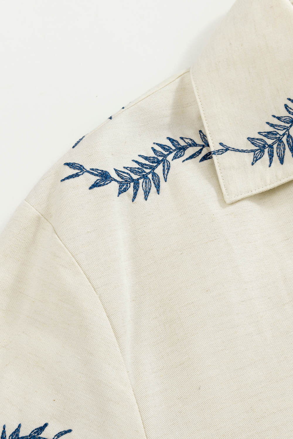 Blue Stitching Shirt